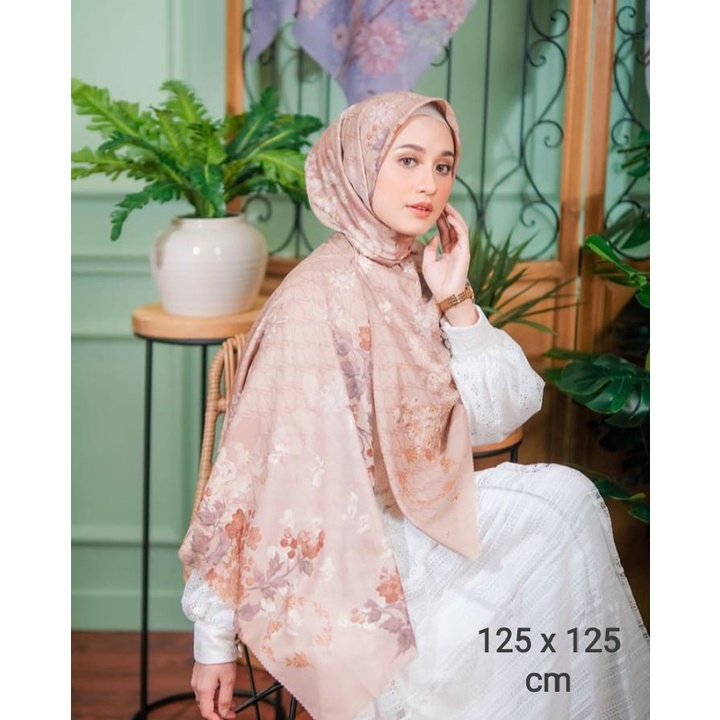 SALE !! hijab segiempat voal syari motif terbaru aurora | jilbab syar'i voal premium | kerudung segi empat jumbo motif voal