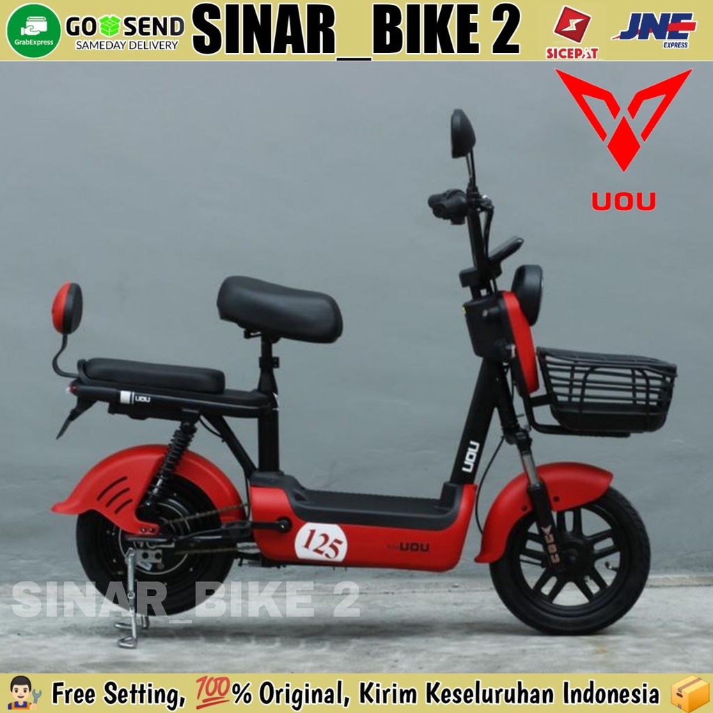 Sepeda Motor Listrik E-Bike UOU US1 500 Watt