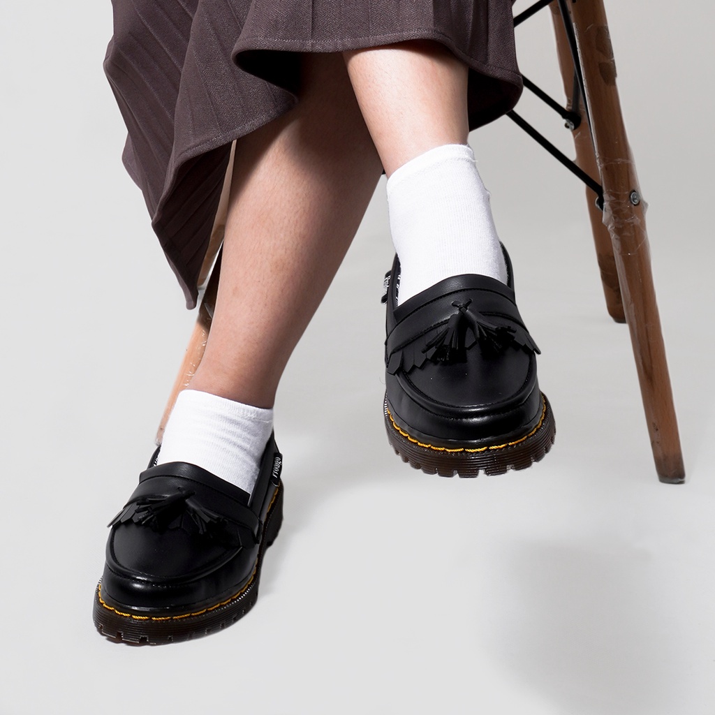 Prodigo * Sepatu Wanita slip on Padma hitam | Sepatu Formal Casual | Sepatu Cewe | Sepatu kerja wanita | Sepatu Boots wanita-5