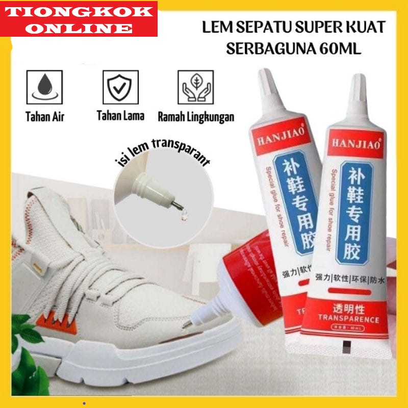 

Lem Perekat Sepatu HAN JIAO 60ML Super Kuat / Cairan Penambal SoL Sepatu Sandal