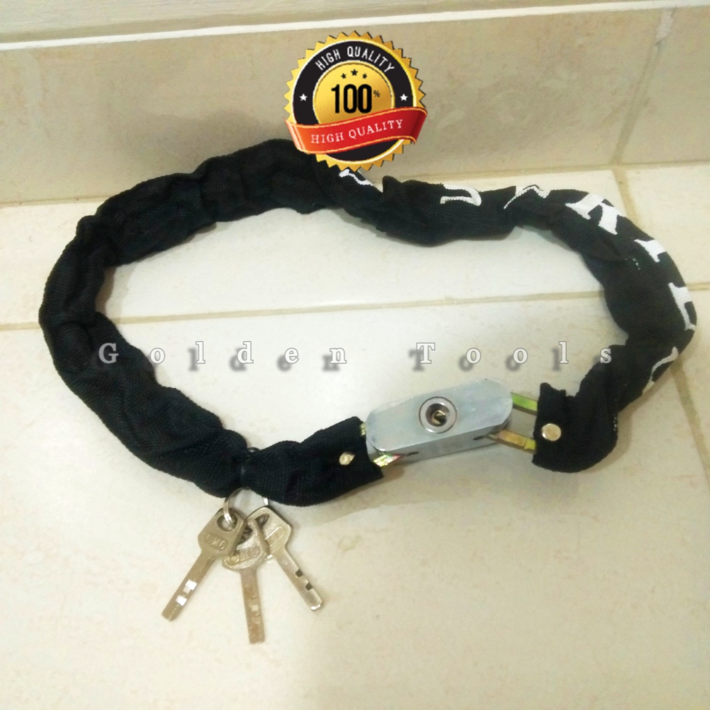 Gembok Rantai Motor CAMEL 60cm Camel Chain Lock Lapis Kain Kunci Gembok Rantai Motor 80cm Chain Lock