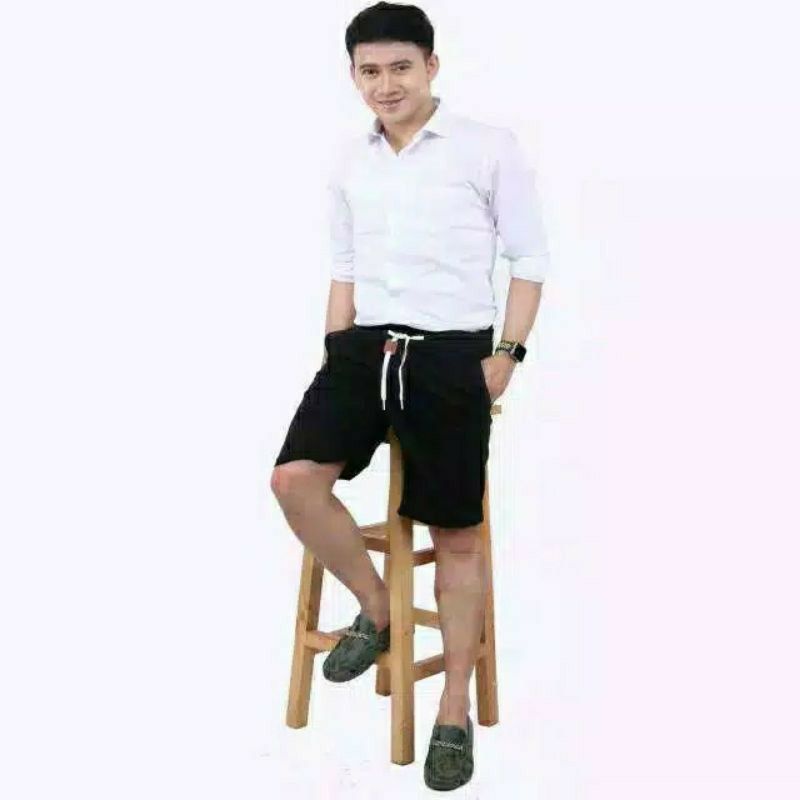 Celana Pendek Chino Rip Pingging Kolor Pria Cowok Dewasa Bahan Katun twill combat Stretch Melar Elastis