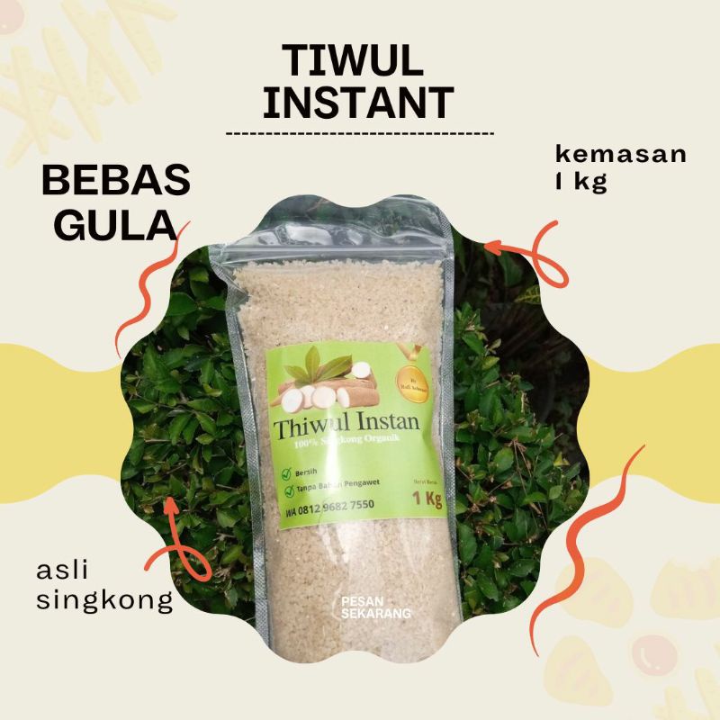 

Tiwul Instant 1kg , Beras Asli Singkong Untuk Diet