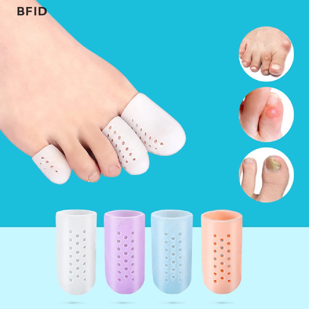 [BFID] 1pasang Pelindung Jari Kaki Silicone Gel Cover Cap Toe Separator Pereda Nyeri [ID]