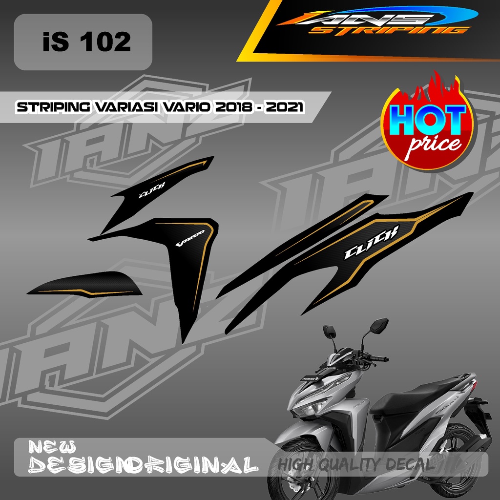 NEW STRIPING VARIO Led Vario 150 MOTIF GRAFIK RACING BAHAN HOLOGRAM / NON HOLOGRAM IS102