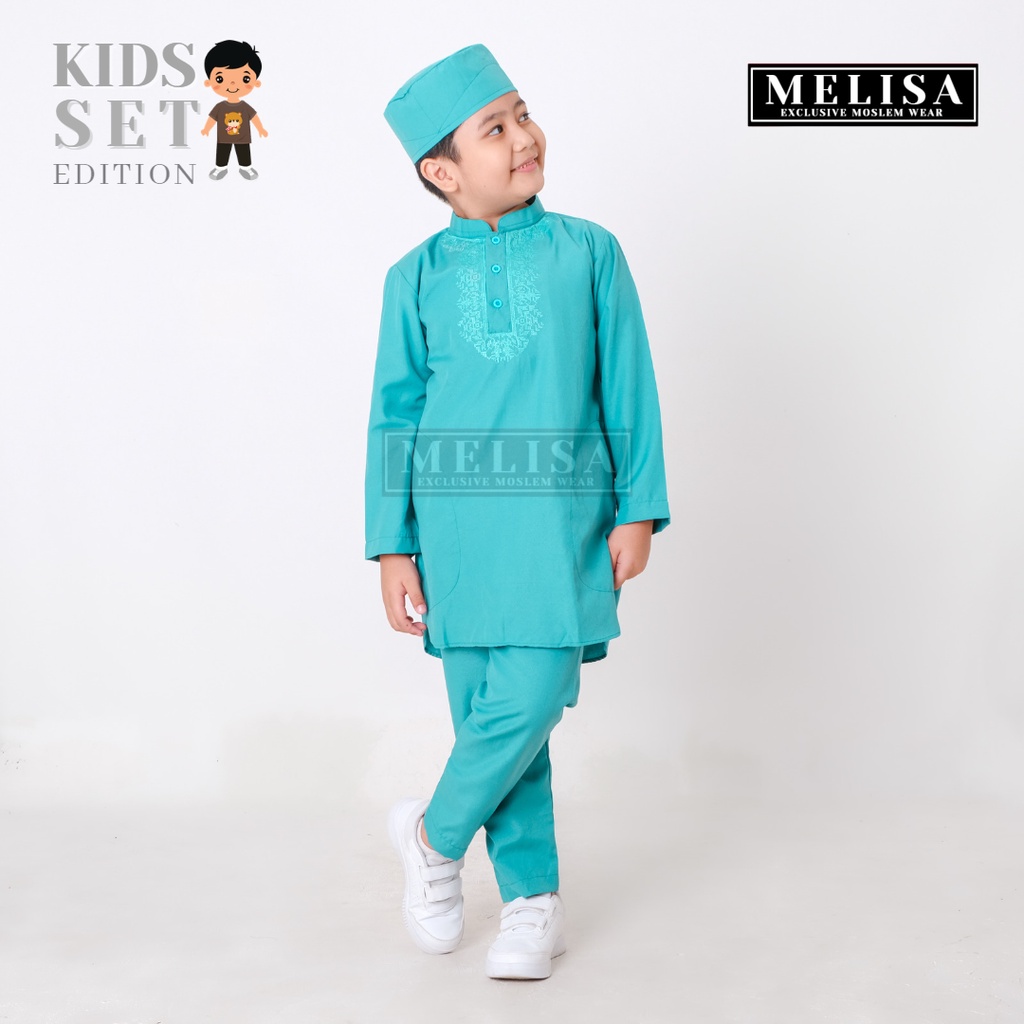 Baju Koko Anak Setelan Pakistan Anak Tanggung Lengan Panjang Bahan Poli Katun Usia Est 10 -14 tahun