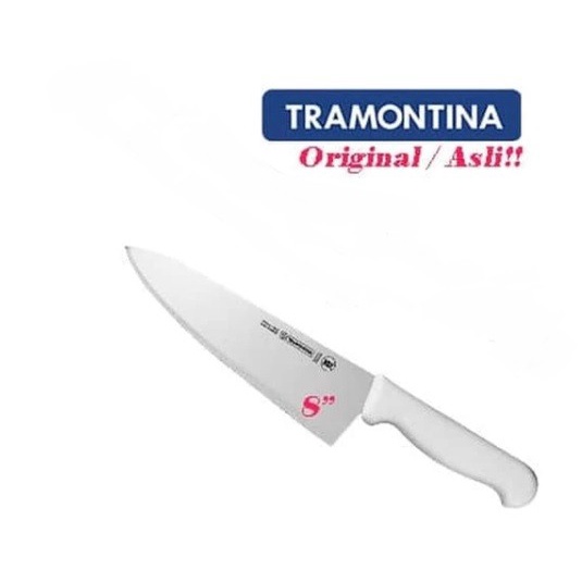 [Pisau Dapur] Pisau Tramontina Profissional Master Original Brazil 8 Inch - Putih [Knife]