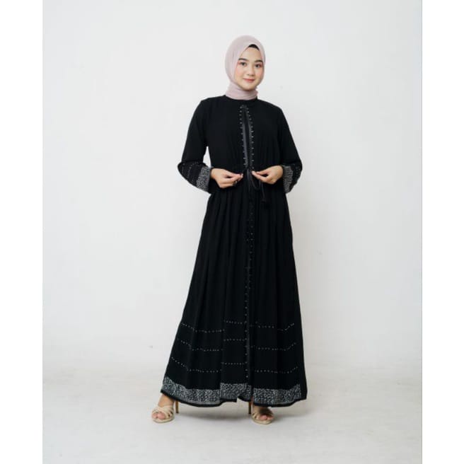 gamis turkey - busana muslim - jubah anak dan dewasa - abaya haura swaroski terbaru