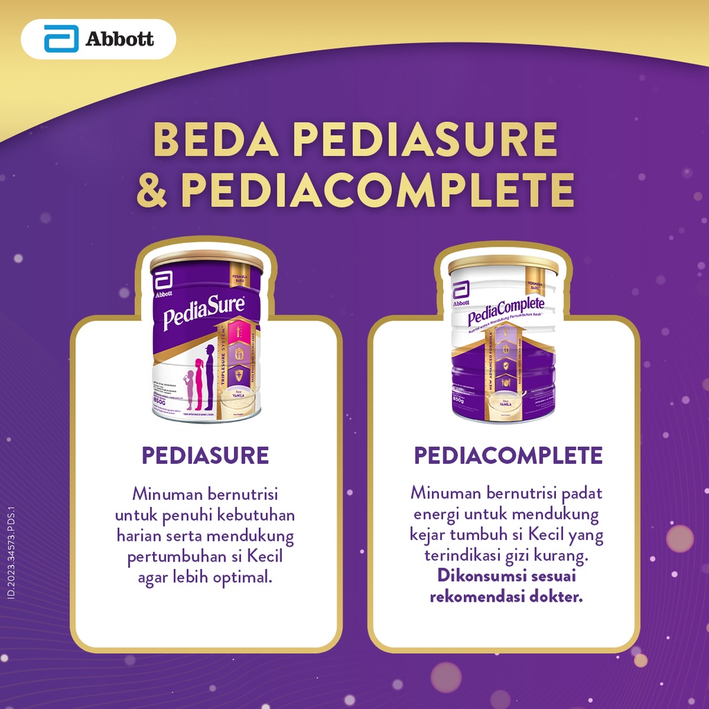 PediaSure Madu 850 g (1-10th) - Nutrisi Pertumbuhan - 5 pcs