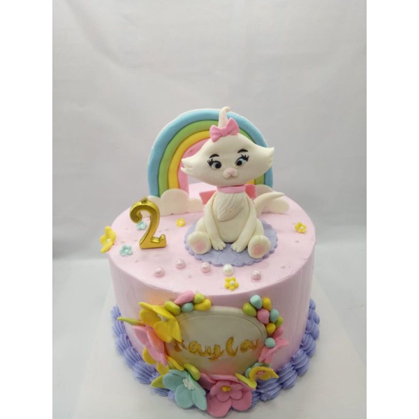 

Kue Ulang Tahun Tart Cake Marie Cat Rainbow