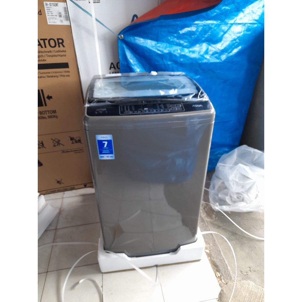 Mesin cuci Aqua AQW-89DD Top Loading With Hijab Mode 8 Kg 410 Watt
