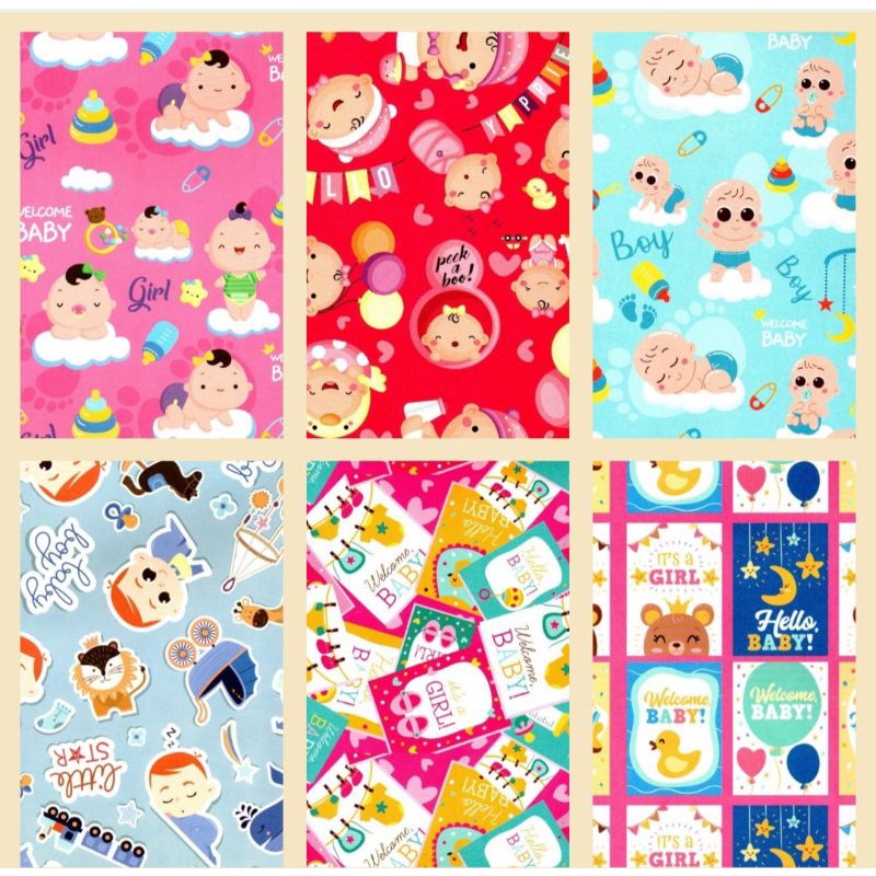 

KERTAS KADO SANSANWAWA MOTIF NEWBORN BABY BOY BABY GIRL KERTAS KADO SANWA DOFF BAYI LAKI PEREMPUAN