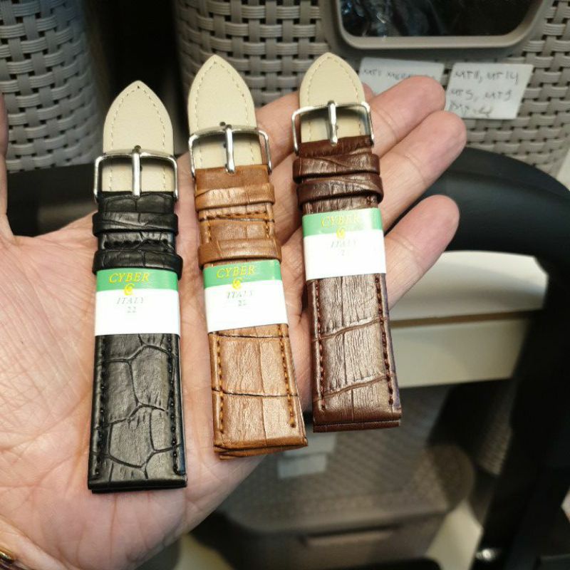 Tali strap jam tangan murah kulit, harga grosir 22MM 22 MM 2,2CM 2,2 CM Berkwalitas