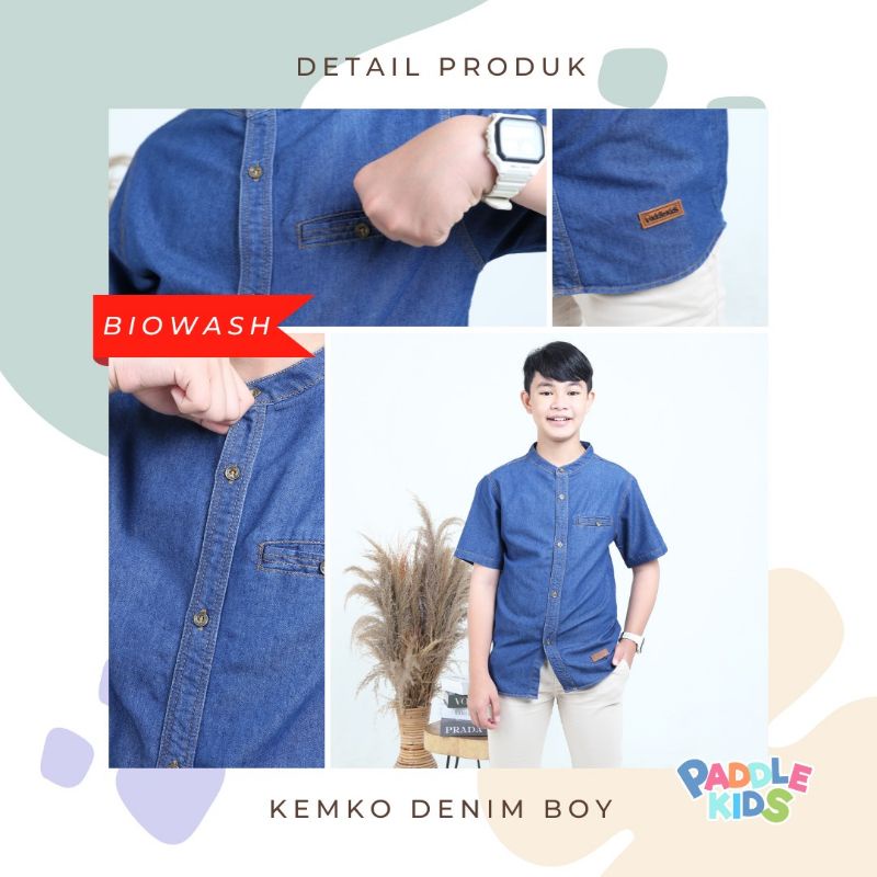 Ready ‼️ Kemeja Kemko Denim by Paddlekid bisa COD