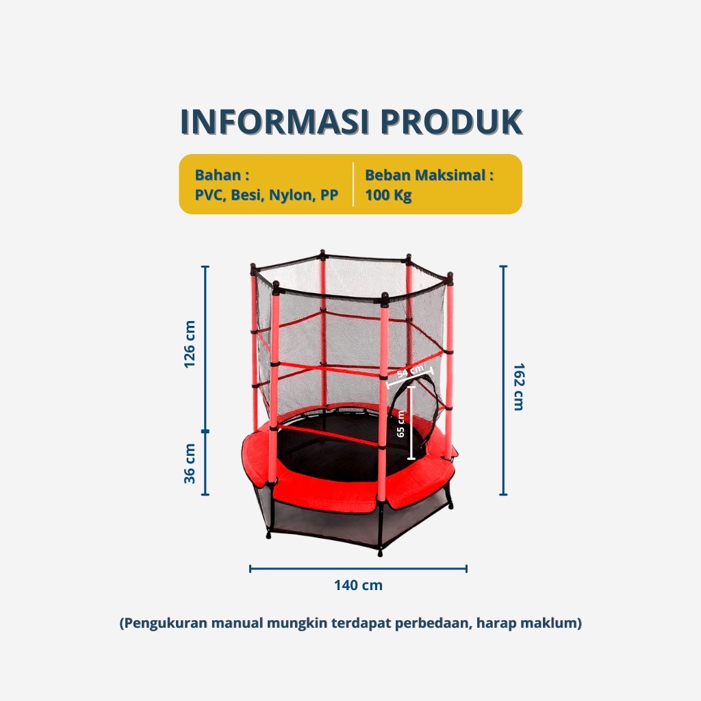 KIDDAILY TRAMPOLINE ANAKTRAMPOLIN ANAK KIDS TRAMPOLINE KIDS TRAMPOLINE TRAMPOLIN DEWASA TRAMPOLIN KECIL