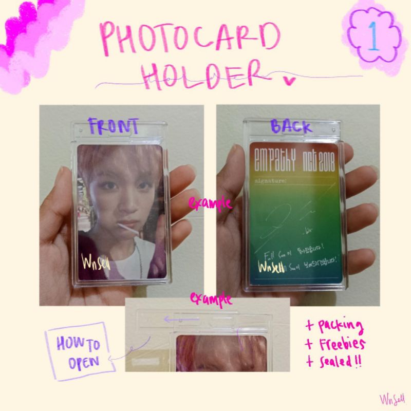 ID CARD ACRYLIC / PHOTOCARD CASE / CARD HOLDER DECO MURAH