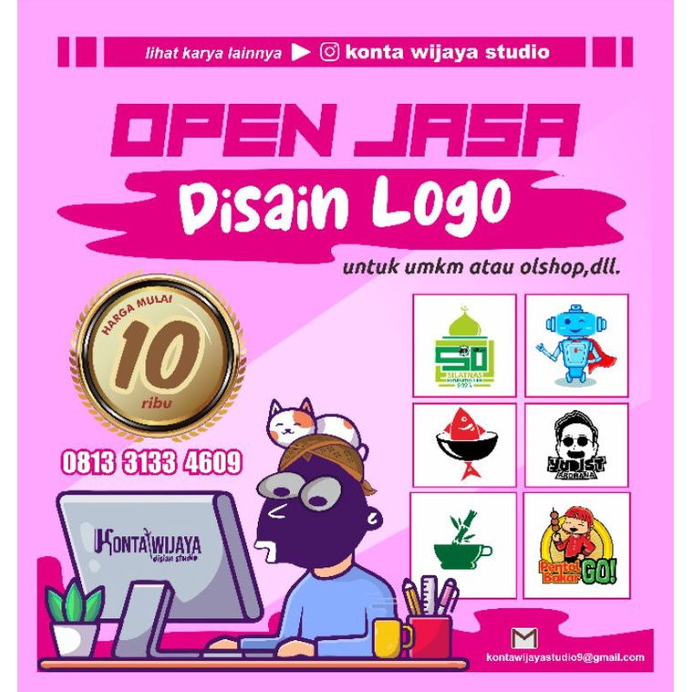 

JASA DESAIN LOGO ( PREMIUM MURAH ) Banner, Spanduk, Sosial media iklan, Poster dll.