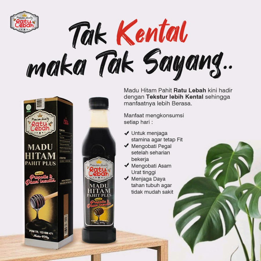 

Madu Hitam Pahit Plus Propolis Ratu Lebah