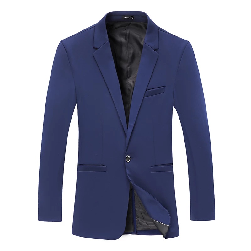 Exclusive Blazer Slimfit Pria Full Navy Twist Model Kancing 1 Korean Style Original Nikayu