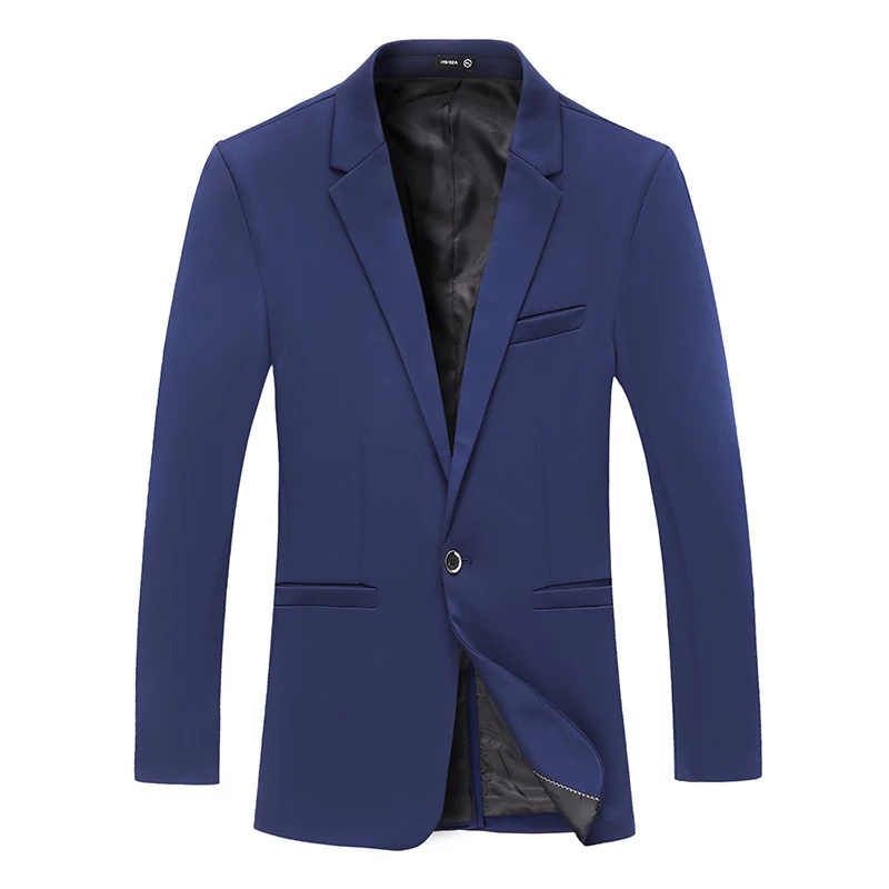 Exclusive Blazer Slimfit Pria Full Navy Twist Model Kancing 1 Korean Style Original Nikayu