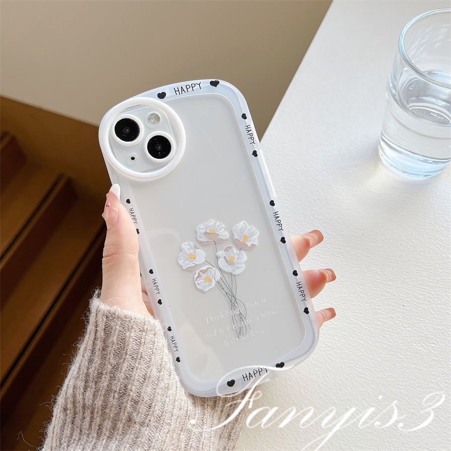 Redmi A1 10C 10A 10 9A 9C 9 9T Note 11s 10s 9s 11 10 9 8 Pro Poco X3NFC X3Pro X3 Mi 11T 12 Pro 11Lite 10 Cute Ins Simple Flowers Phone Case Soft TPU Cover