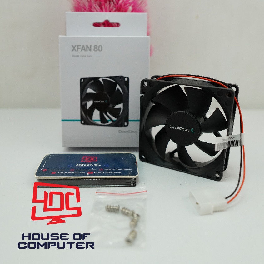 FAN DEEPCOOL XFAN 80 8CM Quiet 4-Pin Molex