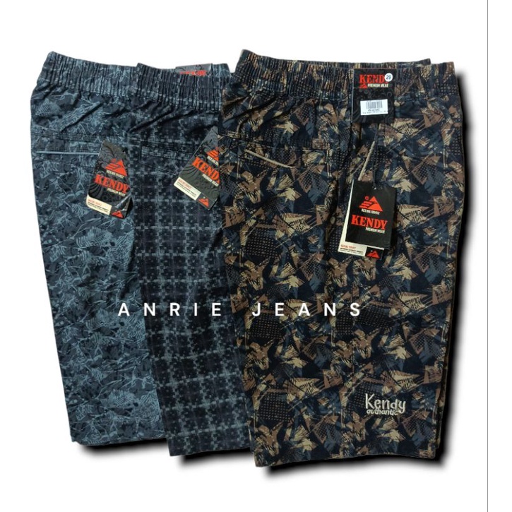 ORIGINAL CELANA KENDY MOTIP PINGGANG KARET