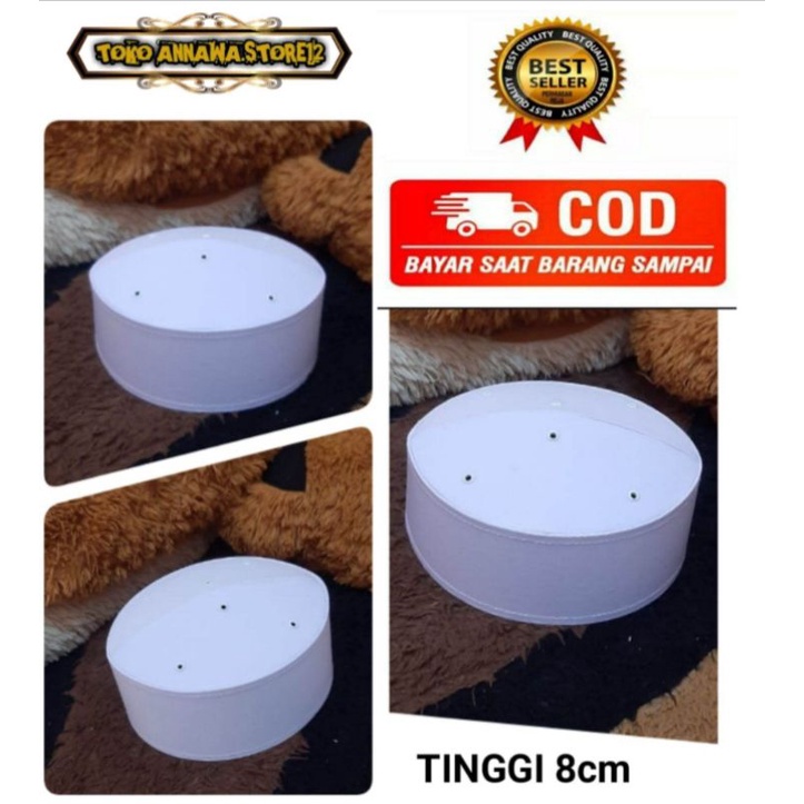 PECI HAJI PUTIH POLOS TINGGI 8 CM