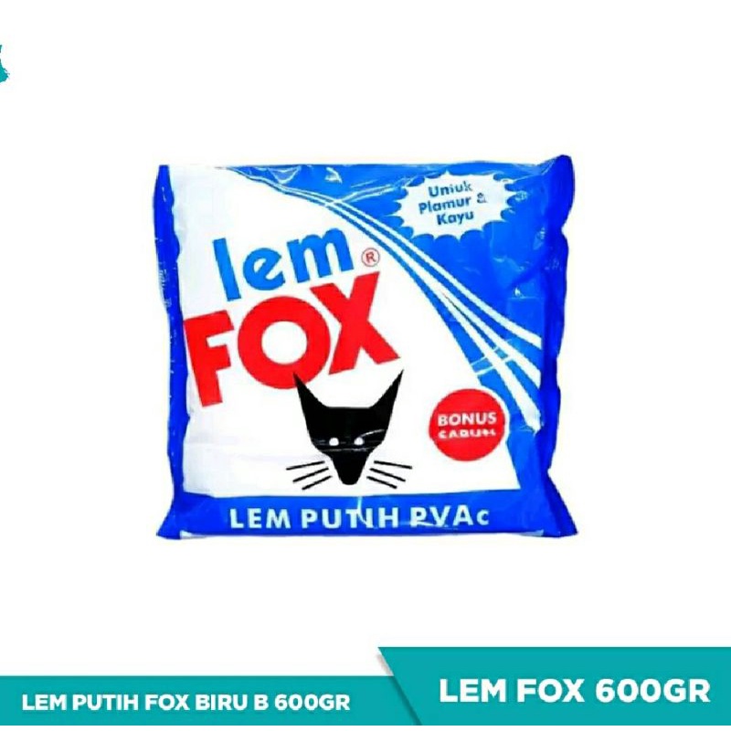 

Lem FOX Biru Kantong Kayu Dan Kertas 600 Gr
