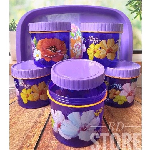 promo 1.set toples plus nampan saji motif twma ramadan dan mawar rise..