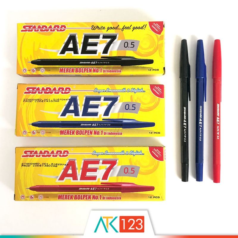 

Pulpen Standard AE7 Satu Pack isi 12