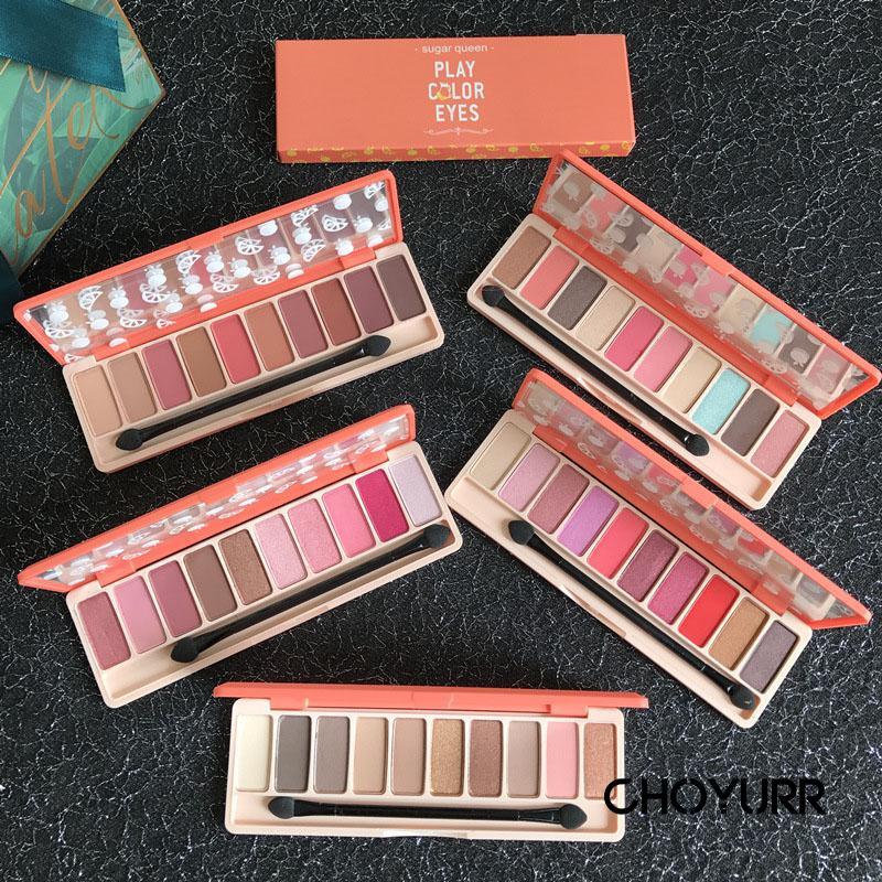 【COD】Eyeshadow Palette Pumpkin Earth Tone / Eyeshadow 10 Warna / Eyeshadow-Highlighter-Blushier / Eyeshadow Pearlescent Matte Tahan Lama-CH