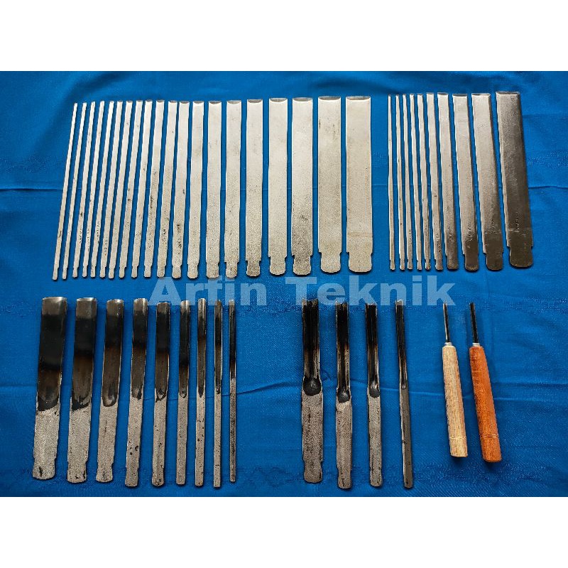 pahat kayu tatah ukir kayu asli Jepara 1 set kualitas tebal dan tajam