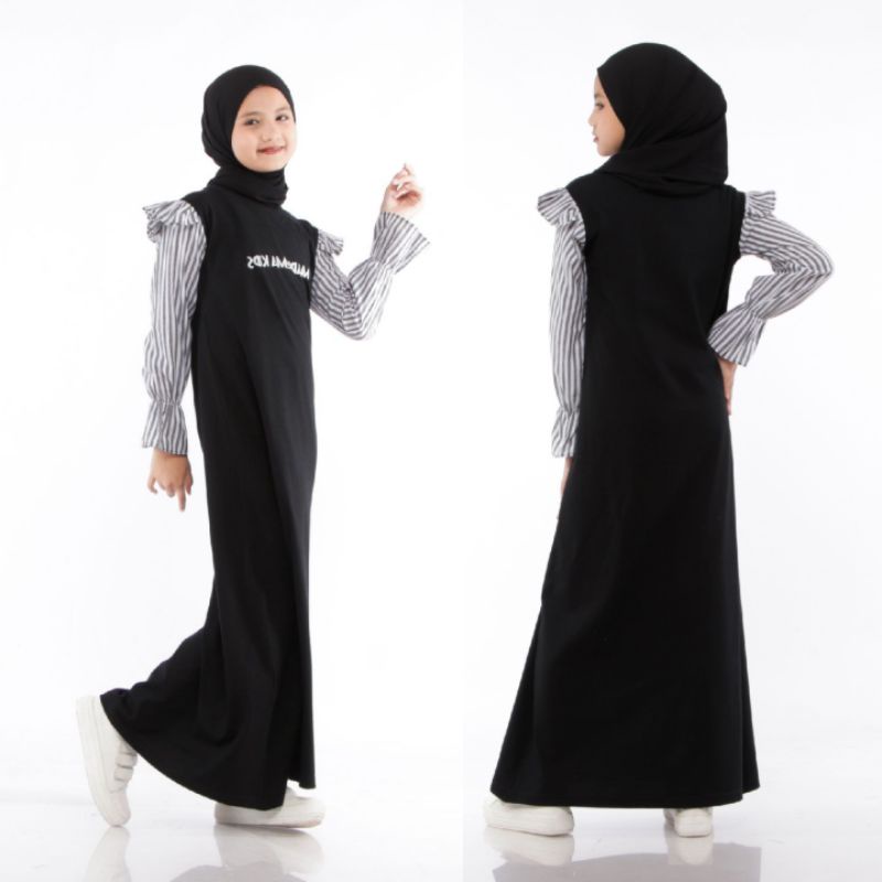 Gamis Anak Perempuan Kaos Muslimah Dress Anak Tanggung Kekinian Usia 4 Sampai 14 Tahun