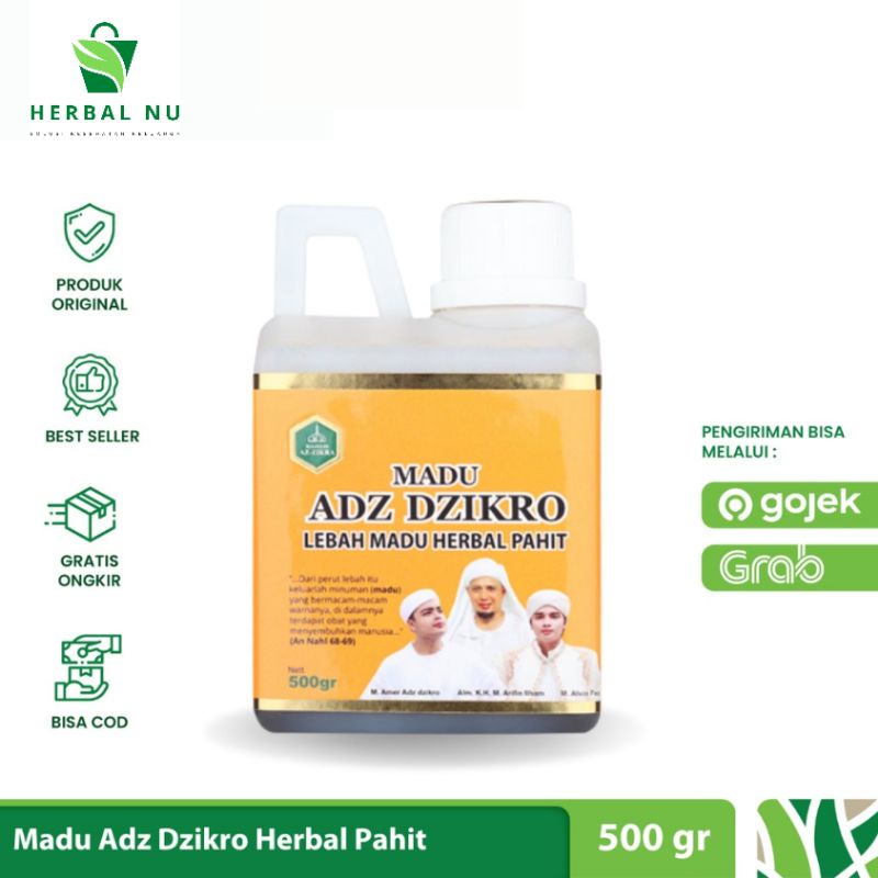 

ADZ DZIKRO - Madu Adz Dzikro Herbal Pahit 500 gram Madu Adz Dzikro Baru Asli Agen resmi
