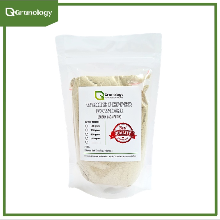 Lada Putih Bangka Bubuk / White Pepper Powder (250 gram) by Granology