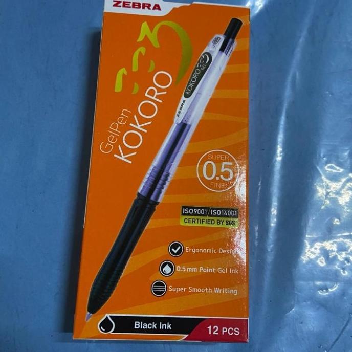 

Ballpoint/ Gel Pen Zebra Kokoro 0.5 hitam