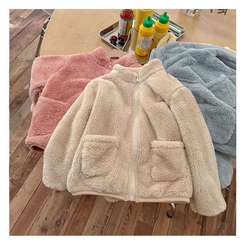 Carva Jaket sherpa bulu anak laki laki perempuan original distro 1-8 Tahun
