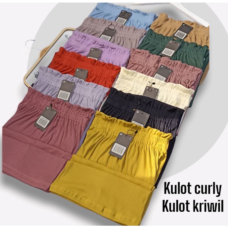 [COD] kulot CURLY knit kriwil HIGH waist + kulot Tebal fit jumbo-super premium