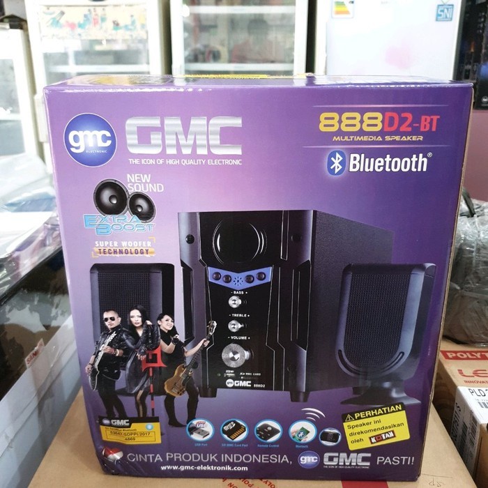 Speaker GMC 888D2/D1 BT Bluetooth Aktif Multimedia Speker - MURAH