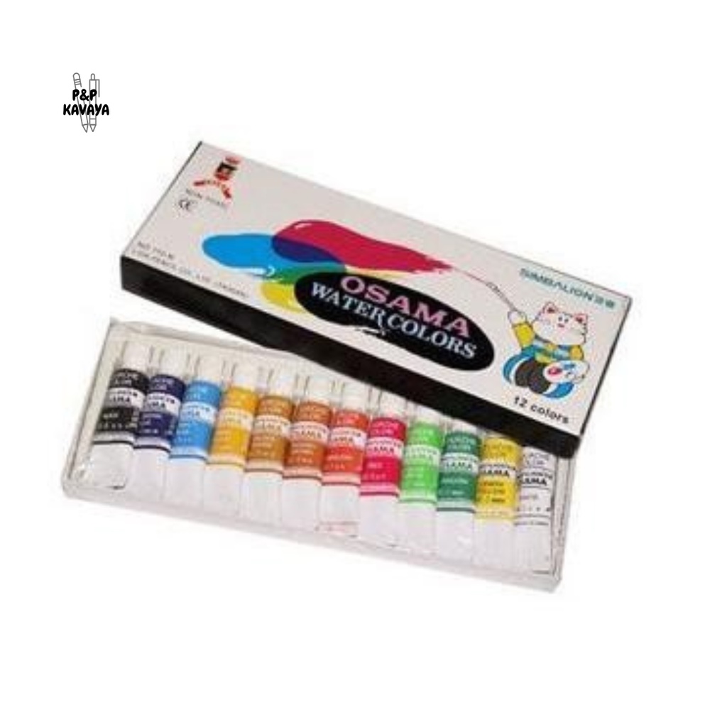 

Cat Air Osama Water Colours 12 Warna