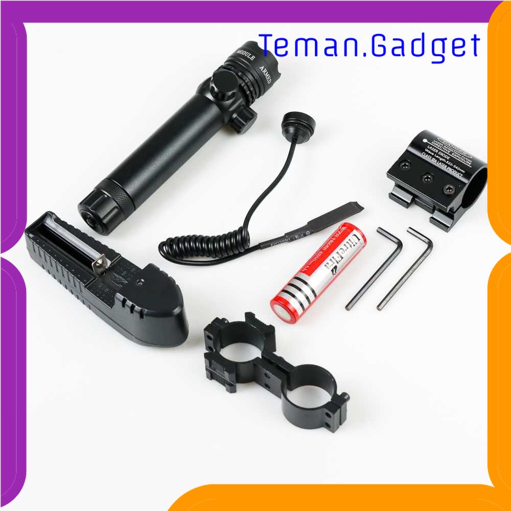 TG-SNT VASTFIRE Tactical Green Dot Laser Airsoft with Mount+Baterai+Charger - JG-2