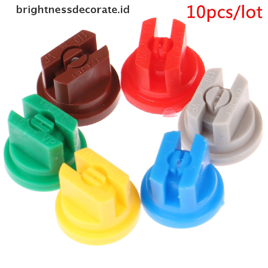 [Birth] 10pcs Knapsack er Nozzle Berbentuk Kipas Pertanian Sprinkle Atomisasi Taman [ID]