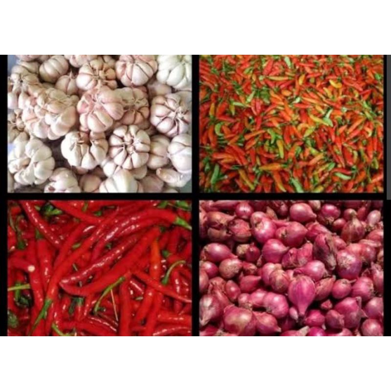 

Paket Cabe Bawang Campur 250 gr Sayur Segar Palembanb