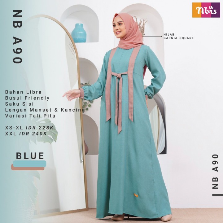 NB A90 NIBRAS NBRS NIBR'S GAMIS POLOS ADEM NYAMAN MURAH JUBAH MUSLIMAH BISA COD