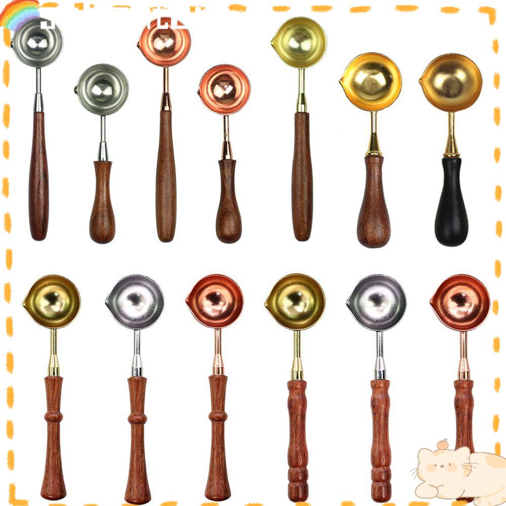 Solighter Sealing Wax spoon Metal Kartu Natal vintage Undangan Pernikahan Wax stamp