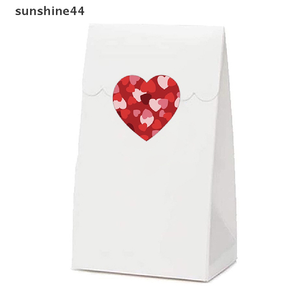 Sunshine New 500pcs/roll Valene's Day Adhesive Stickers Heart Shaped Stickers Labels.