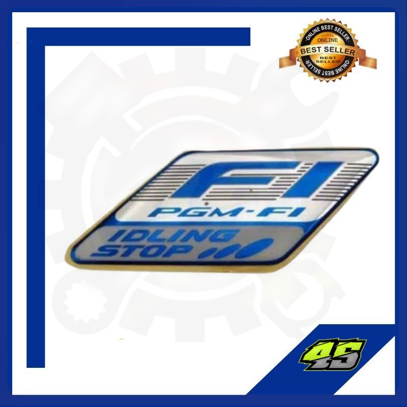 Jual emblem timbul logo honda PGM FI BEAT vario supra 125 vario techno