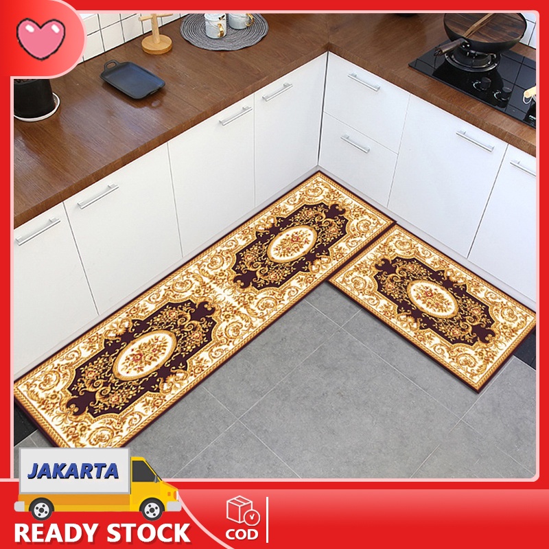 (new produk sale )karpet kartun import keset kaki anti slip 2 in 1 mat kamar mandi keset dapur