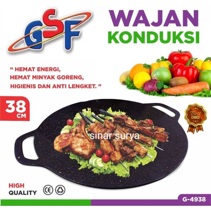 wajan konduksi gsf 34 cm wajan panggangan